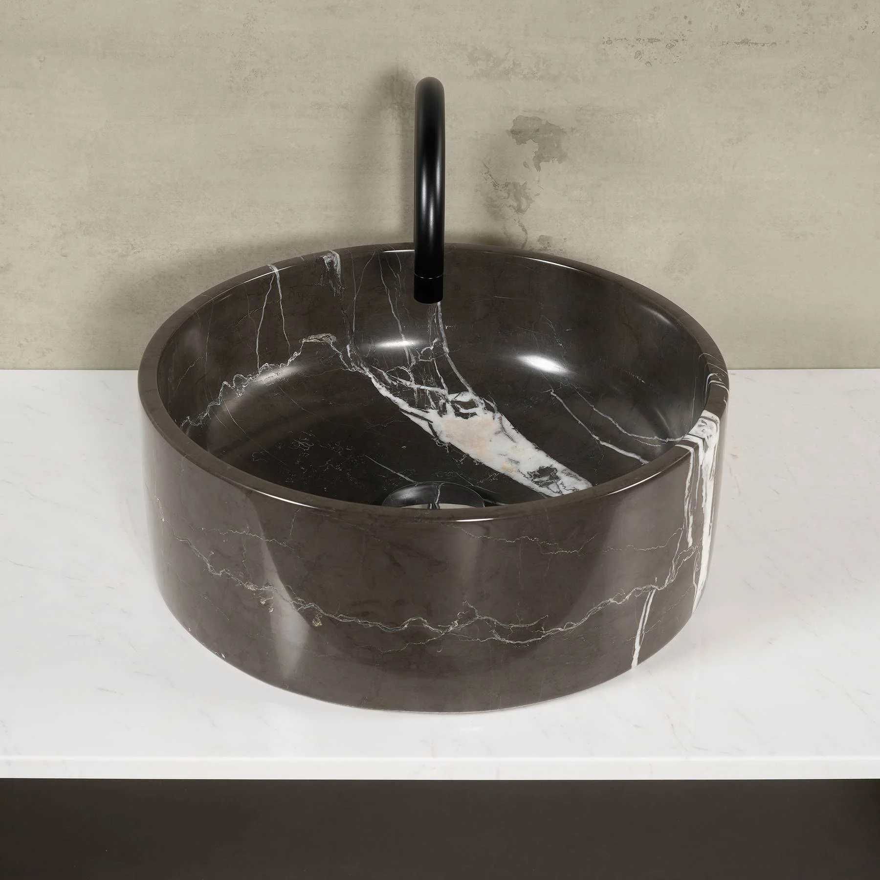 Caspian Sea Marmor Waschbecken - Image 3