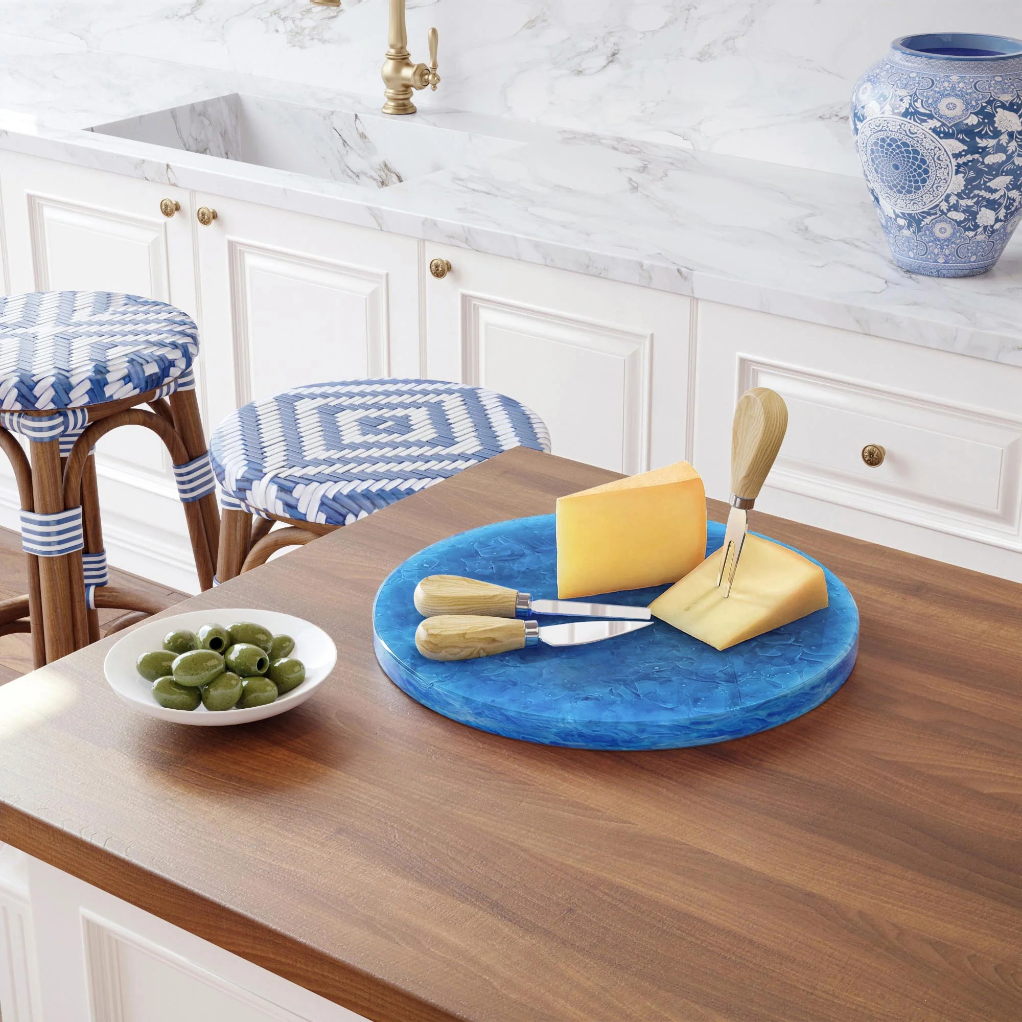 Chefchaouen Glaskeramik Käseplatte - Image 5