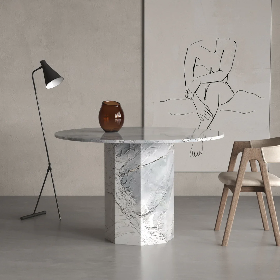 Octagon Marmor Esstisch - Image 27