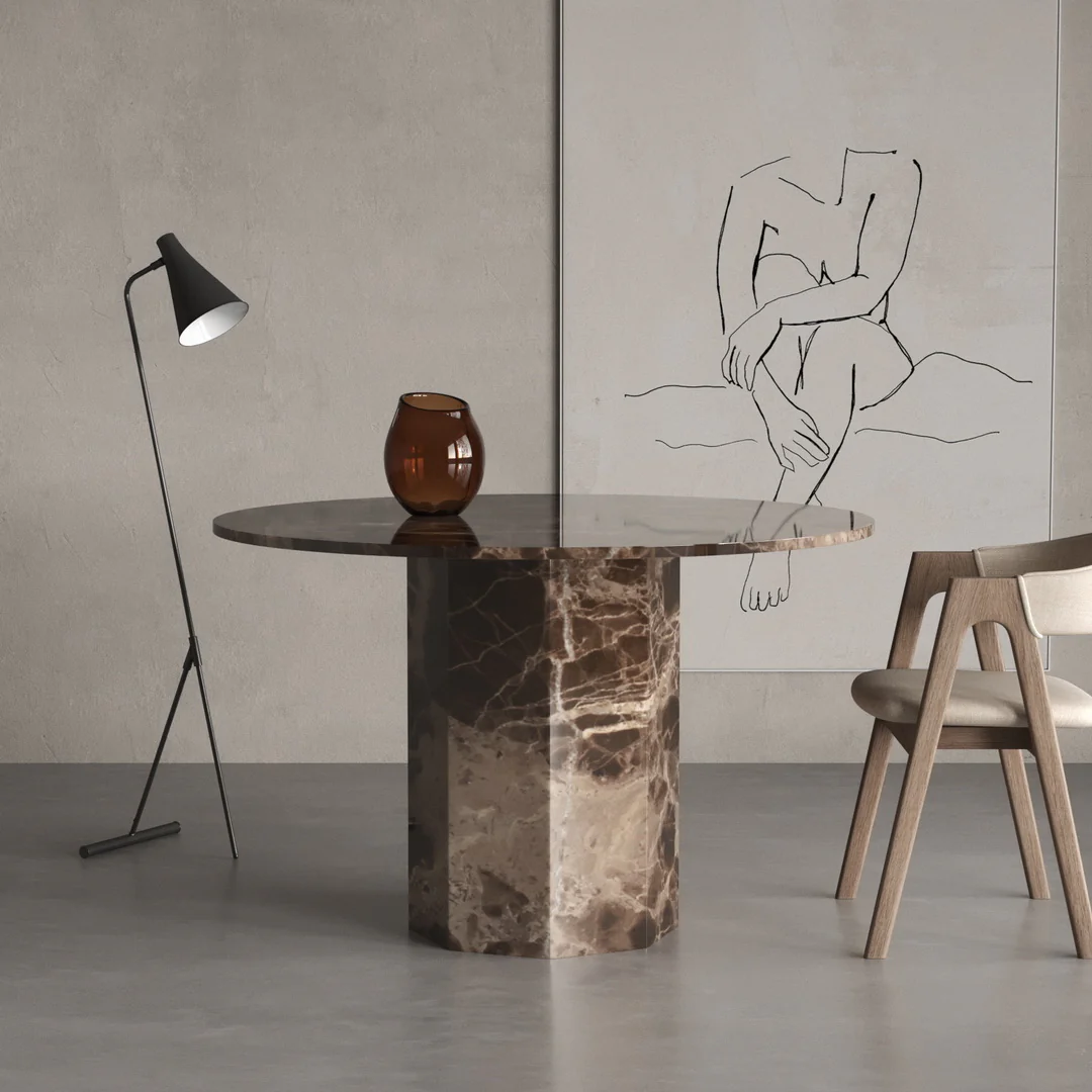 Octagon Marmor Esstisch - Image 35