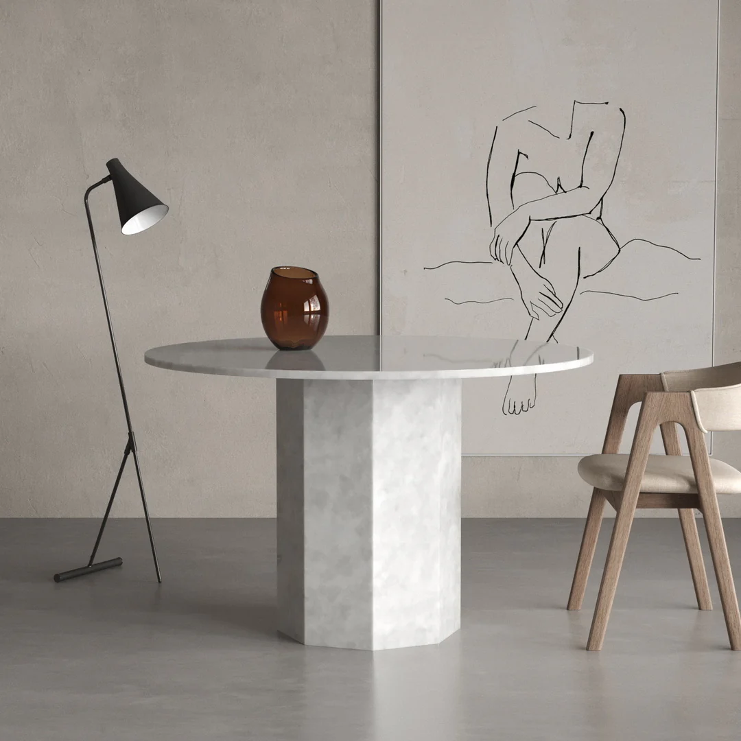 Octagon Marmor Esstisch - Image 43