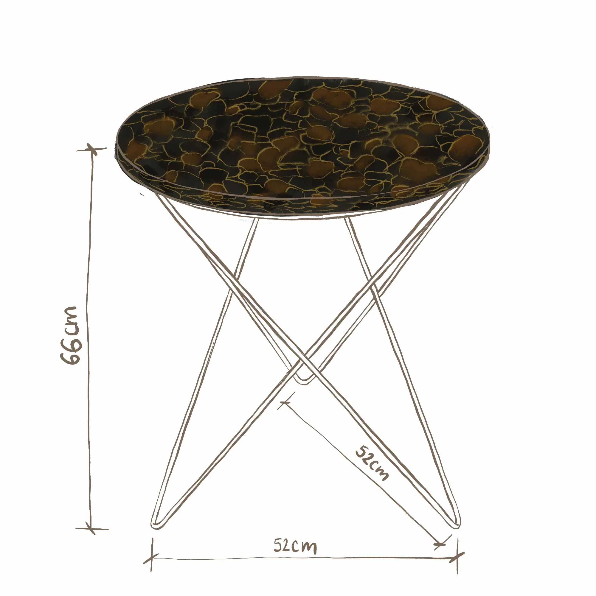 Paris Glaskeramik Beistelltisch - Image 12