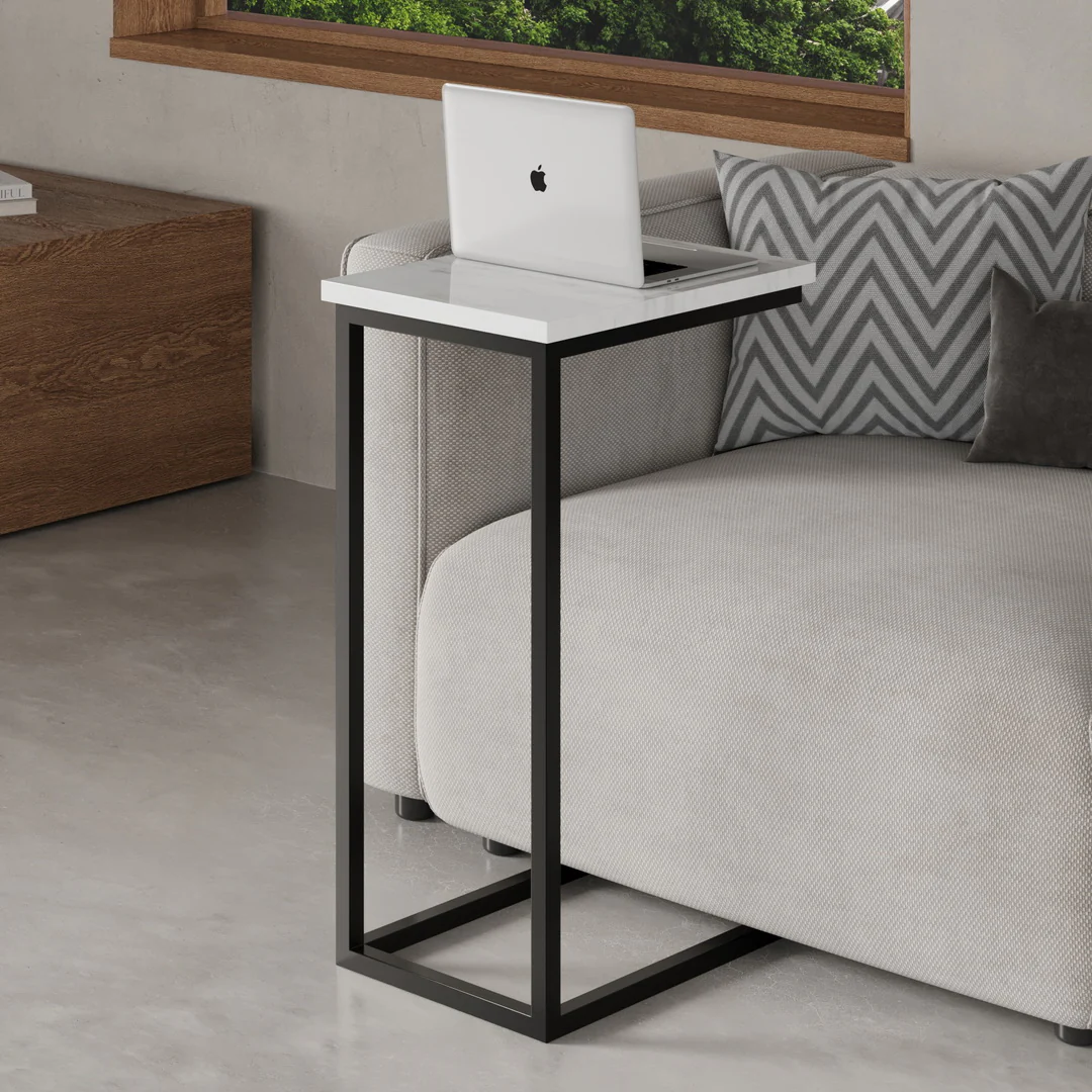 Stockholm Marmor Laptop Tisch - Image 3