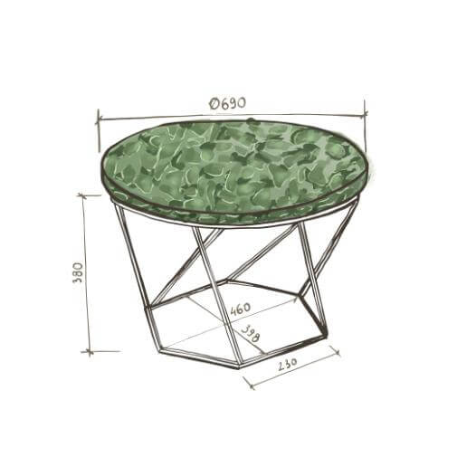 Venedig Glaskeramik Couchtisch - Image 47